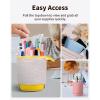 imageSooez Standing Pencil Case Cute Stand up Pencil Pouch Telescopic Pen Pouch Portable Pencil Holder Kawaii Stand up Pencil Case Spacious Pencil Pouch Bag for School Office Supplies Beige PandaYellow