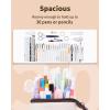 imageSooez Standing Pencil Case Cute Stand up Pencil Pouch Telescopic Pen Pouch Portable Pencil Holder Kawaii Stand up Pencil Case Spacious Pencil Pouch Bag for School Office Supplies Beige PandaBrown Coffee