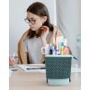 imageSooez Standing Pencil Case Cute Stand up Pencil Pouch Telescopic Pen Pouch Portable Pencil Holder Kawaii Stand up Pencil Case Spacious Pencil Pouch Bag for School Office Supplies Beige PandaGreen