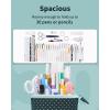 imageSooez Standing Pencil Case Cute Stand up Pencil Pouch Telescopic Pen Pouch Portable Pencil Holder Kawaii Stand up Pencil Case Spacious Pencil Pouch Bag for School Office Supplies Beige PandaGreen