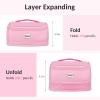 imageSooez Super Large Pencil Case Expandable Extra Big Capacity Pencil Pouch Pen Holder Box Organizer Portable High Capacity Stationery Bag Cute Aesthetic School Supplies For Teen Girls CollegeNavy