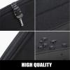 imageSooez WideOpening Pencil Pen Case Lightweight ampamp Spacious Pencil Bag Pouch Box Organizer Aesthetic Supply with Triangular Design for Adults GreyBlack