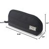 imageSooez WideOpening Pencil Pen Case Lightweight ampamp Spacious Pencil Bag Pouch Box Organizer Aesthetic Supply with Triangular Design for Adults GreyBlack