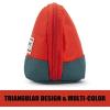 imageSooez WideOpening Pencil Pen Case Lightweight ampamp Spacious Pencil Bag Pouch Box Organizer Aesthetic Supply with Triangular Design for Adults GreyOrange