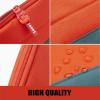 imageSooez WideOpening Pencil Pen Case Lightweight ampamp Spacious Pencil Bag Pouch Box Organizer Aesthetic Supply with Triangular Design for Adults GreyOrange