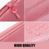imageSooez WideOpening Pencil Pen Case Lightweight ampamp Spacious Pencil Bag Pouch Box Organizer Aesthetic Supply with Triangular Design for Adults GreyPink