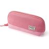 imageSooez WideOpening Pencil Pen Case Lightweight ampamp Spacious Pencil Bag Pouch Box Organizer Aesthetic Supply with Triangular Design for Adults GreyPink
