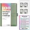 imageSooez 100 Envelopes Challenge Binder Money Saving Challenge Budget Binder with Cash Envelopes Savings Challenge Book  Easy ampamp Fun Way to Save 5050 Money Saving Binder for Budgeting ampamp Saving