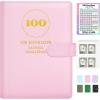 imageSooez 100 Envelopes Money Saving Challenge A5 Savings Challenge Book to Save 5050 Money Saving Binder with Reusable Tracker Save Challenge Book Challenge Kit with Cash Envelope Pink