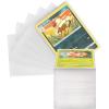 imageSooez 240Pcs Card Sleeves Clear Dual Textured Protective Card Protectors for Standard Trading Cards