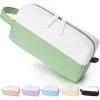 imageSooez Big Capacity Pencil Case Cute TwoTone Pencil Pouch Aesthetic Large Capacity Pen Bag with 4 Compartments Soft Pencil Case Organizer with Zipper ampamp Handle Pencil Holder Pouch for Teen GirlsGreen