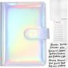 imageSooez Budget Binder with Money Saving Challenge Money Saving Binder with Cash Envelopes Expense Sheets Challenge Tracker ampamp Category Labels Envelope Savings Challenges Book for Home Office SchoolHolographic Silver