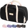 imageSooez Large Pencil Case Pouch Extra Big Pencil Bag with 5 Compartments Pen Bag Wide Opening Soft Corduroy Pencil Pouch Organizer with Zipper Cute Aesthetic School Supplies for Teen GirlsPurpleBlack with Beige Handle