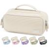 imageSooez Large Pencil Case Pouch Soft Corduroy Pencil Bag with Handle Cute Pen Case 5 Compartments Wide Opening Pen Pouch Organizer with Zipper Aesthetic School Supplies for Girls Women BlueBeige