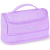 imageSooez Super Large Pencil Case Expandable Extra Big Capacity Pencil Pouch Pen Holder Box Organizer Portable High Capacity Stationery Bag Cute Aesthetic School Supplies For Teen Girls CollegePurple
