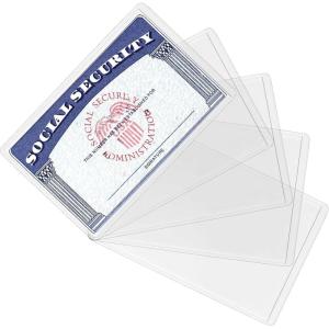 image10 Pack New Medicare Card Holder Protector Sleeves 12Mil Clear PVC Soft Waterproof Medicare Card Protector for New Medicare Card Credit Card Business Card Heavy Duty Card Sleeves354x 224