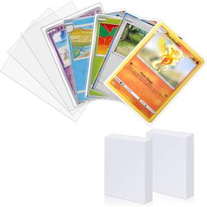 image200PCS Clear Card Sleeves for Standard Size Trading Cards ampamp Sports Cards Soft Card Sleeves Protectors 258quot X 358