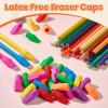 image120 Pack Erasers for Kids Sooez Pencil Top Erasers Eraser Caps Cap Toppers Small Cute Drawing Erasers Classroom Must Have for Teacher ampamp Student Back to School SuppliesPink