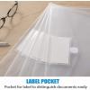 imageSooez 10 Pack Plastic Envelopes File Folders Clear Folder for Document US Letter A4 Size Poly Envelopes with Label Pockets for School Home Work Office Organizer Clear50