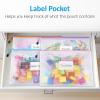 imageSooez 20 Pack Mesh Zipper Pouch Bags A4 Letter Size Zipper Bags with Label Pocket Waterproof Pouches for Classroom Organization Board Game Storage Document Bag for Teacher School Office Supplies14 Pack