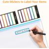 imageSooez 24 Pack Mesh Zipper Pouch with Sticky Labels A4 Mesh Bags for Board Game Puzzles Organization Storage Durable Letter Size File Folders Organizer for Teacher School Classroom Office SuppliesMulticolored