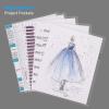 imageSooez 25 Pack Clear Document Folder Project Pockets Clear Plastic Folders Letter Size Plastic Document Folders Paper Poly Jacket Sleeves Folders Copy 5 Assorted ColorsClear