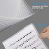 imageSooez 25 Pack Clear Document Folder Project Pockets Clear Plastic Folders Letter Size Plastic Document Folders Paper Poly Jacket Sleeves Folders Copy 5 Assorted ColorsClear