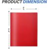 imageSooez 2Pocket Folders Plastic Folders with Pockets 3 Hole Punched 1 Pack Pockets Folder for 3 Ring Binder with Labels Heavy Duty Binder Folder for Document Letter Size File FolderBlackDeep Steady Color