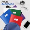 imageSooez 2Pocket Folders Plastic Folders with Pockets 3 Hole Punched 1 Pack Pockets Folder for 3 Ring Binder with Labels Heavy Duty Binder Folder for Document Letter Size File FolderBlackDeep Steady Color