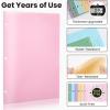 imageSooez 2Pocket Folders Plastic Folders with Pockets 3 Hole Punched 1 Pack Pockets Folder for 3 Ring Binder with Labels Heavy Duty Binder Folder for Document Letter Size File FolderBlackOrange