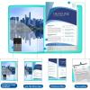 imageSooez 30Pocket Binder with Plastic Sleeves 85x11 Black Heavy Duty Art Portfolio Folder with Clear Sheet Protectors Display 60 Pages Presentation Book for Artwork Document Organizer BinderAqua