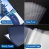 imageSooez 30Pocket Binder with Plastic Sleeves 85x11 Black Heavy Duty Art Portfolio Folder with Clear Sheet Protectors Display 60 Pages Presentation Book for Artwork Document Organizer BinderNavy Blue