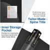 imageSooez 30Pocket Binder with Plastic Sleeves 85x11 Heavy Duty Art Portfolio Folder with Clear Sheet Protectors Display 60 Pages Presentation Book for Artwork Document OrganizerBlack