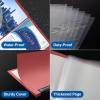 imageSooez 30Pocket Binder with Plastic Sleeves 9x12 Black Heavy Duty Art Portfolio Folder with Clear Sheet Protectors Display 60 Pages Presentation Book for Artwork Document Organizer BinderRuby
