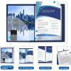 imageSooez 30Pocket Binder with Plastic Sleeves 9x12 Black Heavy Duty Art Portfolio Folder with Clear Sheet Protectors Display 60 Pages Presentation Book for Artwork Document Organizer BinderNavy Blue