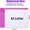 imageSooez 32 Pack Plastic Envelopes Poly Envelopes HeavyDuty File Folders Clear Folders with Pockets Folders for Documents Letter A4 Size Filing Folders Paper Storage Office School 8 Colored50