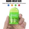 imageSooez 4 Pack Pencil Sharpeners ampamp Eraser Handheld Manual Pencil Sharpener with 2 Sharpening Holes Small Pencil Sharpeners Bulk Hand Pencil Sharpener Blue Orange Green Pink Color