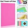 imageSooez 6 Pack Folders with Pockets Heavy Duty Plastic File Folders 2 Pockets Folder Preppy Back to School Supplies Classic ColorsBright Colors