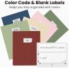 imageSooez 6 Pack Folders with Pockets Heavy Duty Plastic File Folders 2 Pockets Folder Preppy Back to School Supplies Classic ColorsRetro Colors