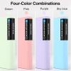 imageSooez 72 Pocket Binder with Plastic Sleeves ampamp Elastic Band Large Capacity 85x11 Presentation Book Display 144 Pages Art Portfolio Document Folder with Clear Sheet Protectors for Office School4 Colors