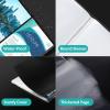 imageSooez 72 Pocket Binder with Plastic Sleeves ampamp Elastic Band Large Capacity 85x11 Presentation Book Display 144 Pages Art Portfolio Document Folder with Clear Sheet Protectors for Office SchoolBlack