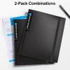 imageSooez 72 Pocket Binder with Plastic Sleeves ampamp Elastic Band Large Capacity 85x11 Presentation Book Display 144 Pages Art Portfolio Document Folder with Clear Sheet Protectors for Office SchoolBlack