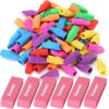 imageSooez 86pc Pencil Erasers Set 6pc Pink Erasers and 80pc Pencil Top Erasers Cap Erasers Eraser Tops Pencil Eraser for KidsToppers Erasers Studying Supplies for Teacher Pencil Erasers