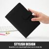imageSooez A5 Notebook Binder 6 Ring Planner with Stylish Design Loose Leaf Personal Organizer Cover with Magnetic Buckle Closure PU Leather Binder for Women with Macaron Colors Olive GreenShiny Pink