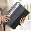 imageSooez Accordion File Organizer with Safe Zipper 12 Pocket Expanding File Folder with Front Pencil Pouch Portable Monthly Paper Bill Tax Receipt Organizer School Office Supplies Letter Size GreyPurple