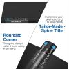 imageSooez Art Portfolio 9x12 Folder with Black Mounting Paper 24 Pockets Binder with Plastic Sleeves Display 48 Pages Presentation Book for Artwork Document Organizer Binder for Office School HomeBlue