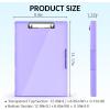 imageSooez Clipboard with Storage Heavy Duty Cleaview Clip Boards 85x11 with Dual Storage Dry Erase Plastic Nursing Clipboard High Capacity Clipboards Folder for Teacher Nurse School ampamp Office SuppliesLight Purple
