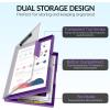 imageSooez Clipboard with Storage Heavy Duty Cleaview Clip Boards 85x11 with Dual Storage Dry Erase Plastic Nursing Clipboard High Capacity Clipboards Folder for Teacher Nurse School ampamp Office SuppliesPurple