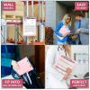 imageSooez Clipboard with Storage Heavy Duty Cleaview Clip Boards 85x11 with Dual Storage Dry Erase Plastic Nursing Clipboard High Capacity Clipboards Folder for Teacher Nurse School ampamp Office SuppliesLight Pink