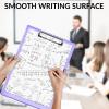 imageSooez Clipboard with Storage Heavy Duty Cleaview Clip Boards 85x11 with Dual Storage Dry Erase Plastic Nursing Clipboard High Capacity Clipboards Folder for Teacher Nurse School ampamp Office SuppliesLight Purple